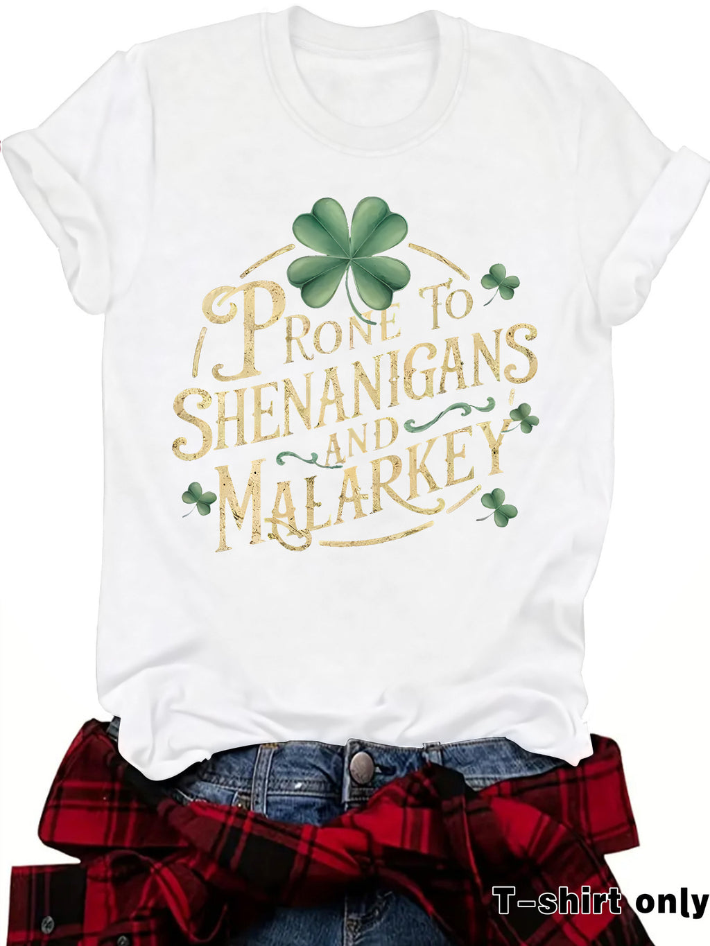T-shirt short sleeved women's letter print