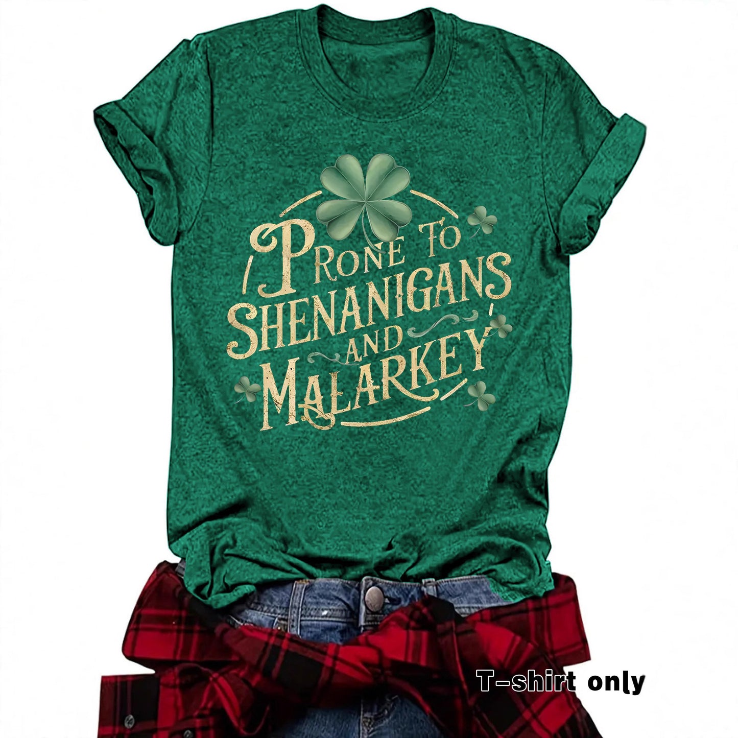 T-shirt short sleeved women's letter print