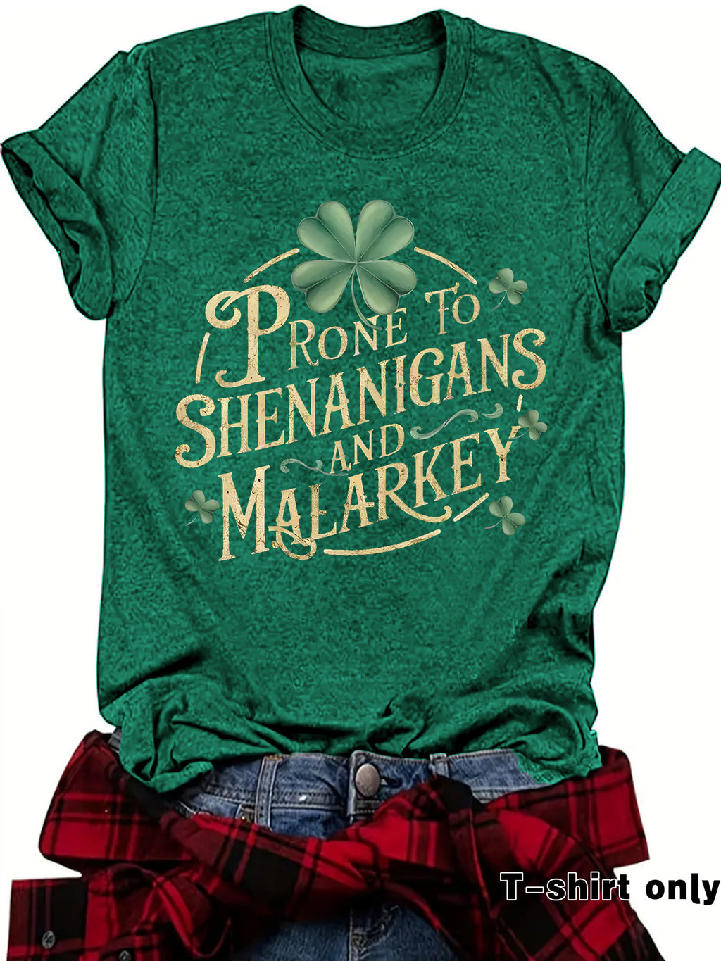 T-shirt short sleeved women's letter print