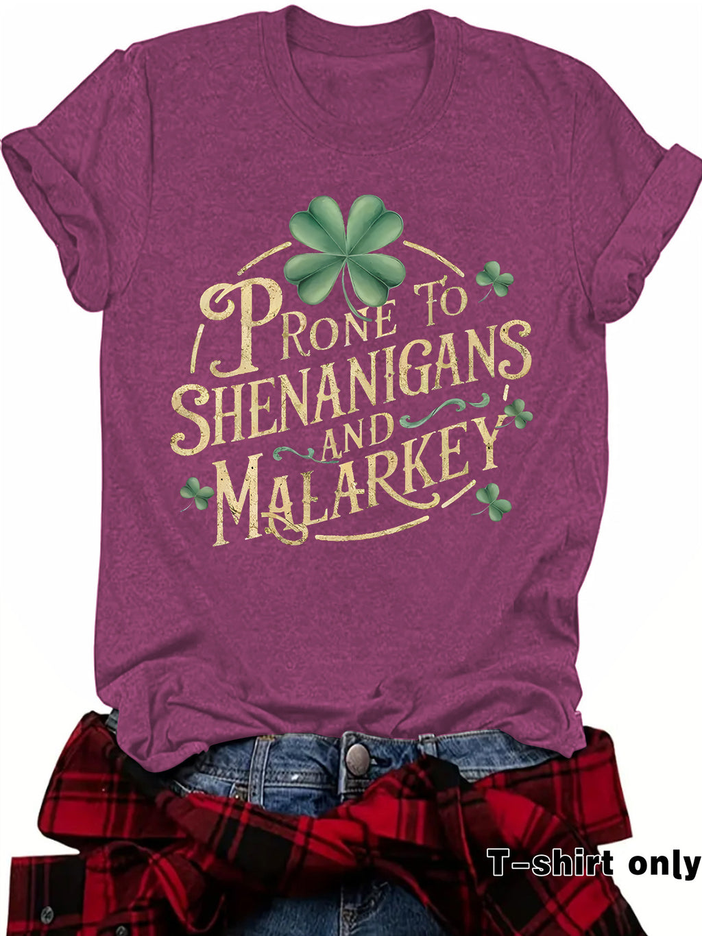 T-shirt short sleeved women's letter print