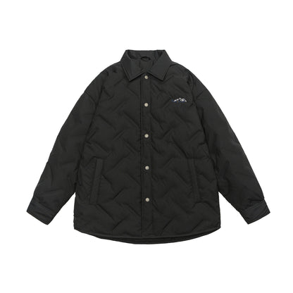 Stand-Up Collar White Duck Down Men's Warm Outerwear