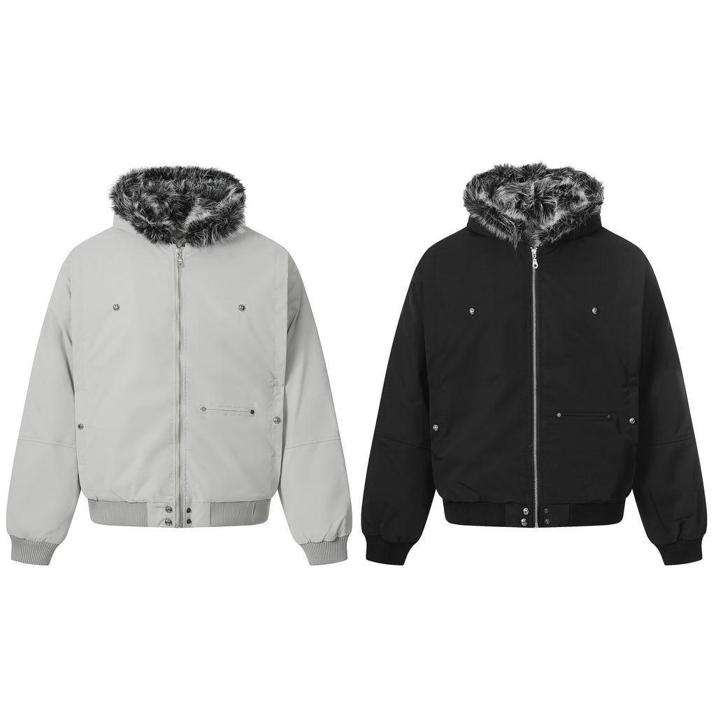 Style Hooded Short Warm Cotton Coat