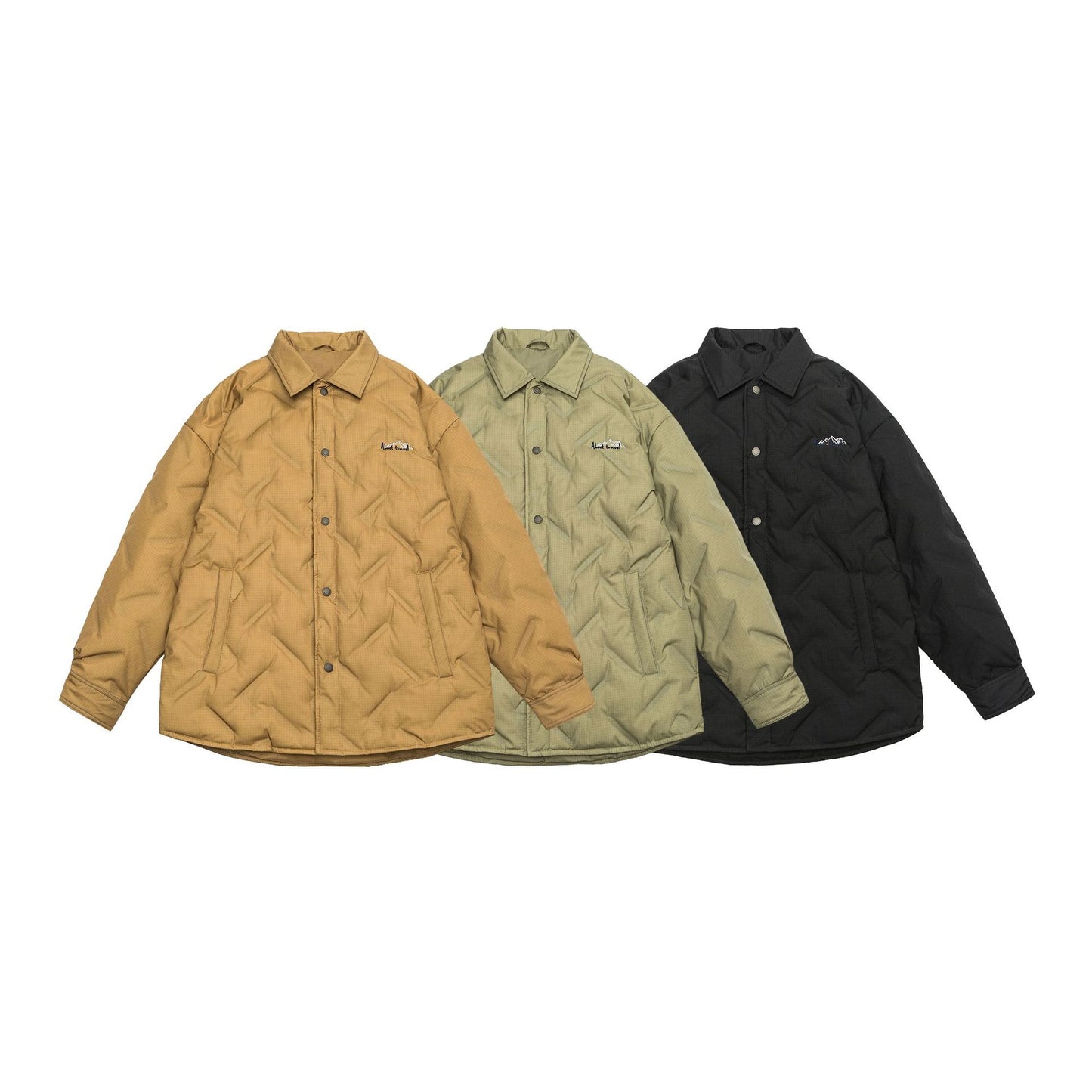 Stand-Up Collar White Duck Down Men's Warm Outerwear