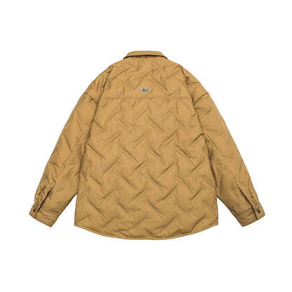 Stand-Up Collar White Duck Down Men's Warm Outerwear